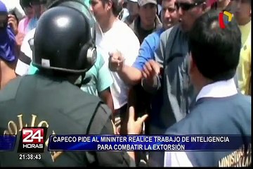Capeco pide al Mininter trabajos de inteligencia para combatir extorsión