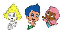 Bubble Guppies Nick Jr Coloring Page! Molly Gil Deema Fun Coloring Activity!