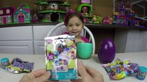 HUGE SURPRISE EGGS GAME DISNEY FROZEN Littlest Pet Learn Colors Surprise Toys Review Toy Opening