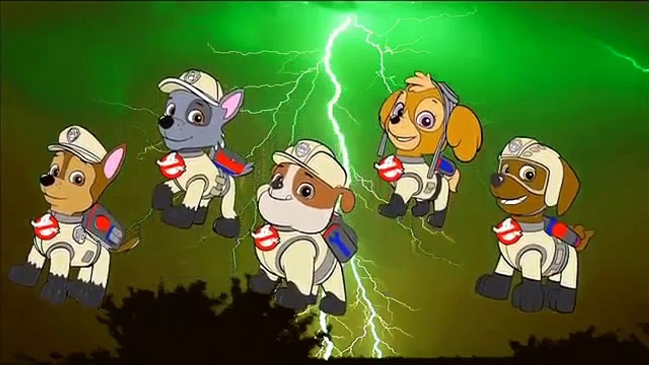 GHOSTBUSTERS Paw Patrol Finger Family Animation Nursery Rhyme Song For Kids