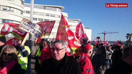 Lorient. 300 agents de la Fonction publique manifestent (Le Télégramme)