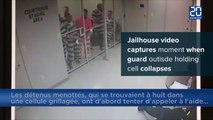 Des détenus américains forcent la porte de leur cellule pour sauver un gardien