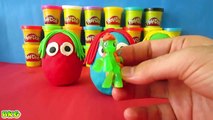 Play-Doh Surprise Eggs Unboxing - Mickey Mouse, Disney Princess, Cars Spiderman Toys