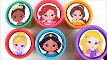 Disney Princess Play doh Stacking Surprise Toys! Disney Toys Learning to Count, Colors for Kids