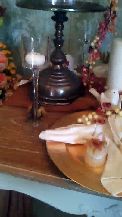 Candles And Flowers Arranged