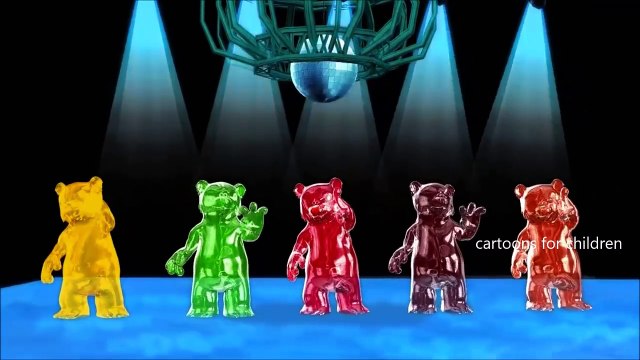 Yellow Gummy Bear Finger Family | 3D Gummy Bear Cartoon Animation Nursery Song