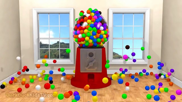Gumball Machine 3D Colors Collection - Color Balls Surprise Eggs Colour Songs Kids Learning Videos