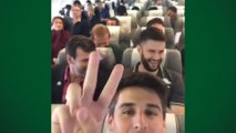 Vídeo mostra jogadores da Chapecoense em primeiro vôo antes de acidente