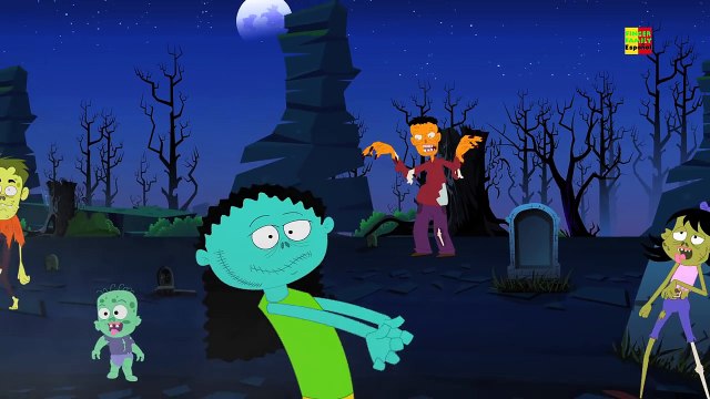 Monstruo Familia de Dedos | Rimas asustadizas para niños | Video Educativo | Zombie Finger Family