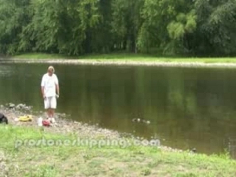 Stone Skip World Record Attempt  Over 50 [