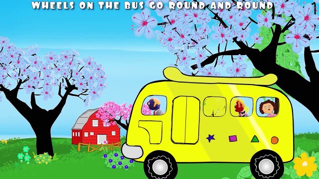 Wheels On The Bus | Wheels On The Bus Go Round And Round | Nursery Rhymes For Children - HD Version