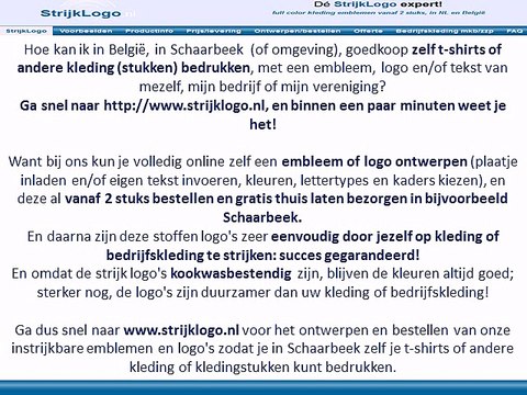 Zelf kleding bedrukken Schaarbeek