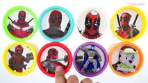 DEADPOOL Play Doh Cans with Surprise Eggs – Marvels Toy Paw Patrol Minecraft