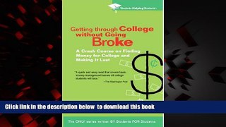 PDF Students Helping Students Getting Through College without Going Broke: A crash course on