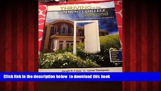 PDF CUSEO  JOE B Thriving in the Community College and Beyond: Strategies for Academic Success and