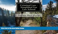 Buy Value Bar Prep Criminal Law - Simplified For Law School: Presence of the mental state required