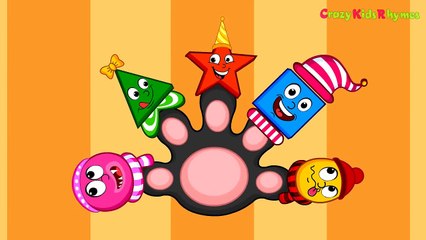 Finger Family Rhyme | SHAPES Finger Family Rhyme - Song | Nursery Rhymes Songs
