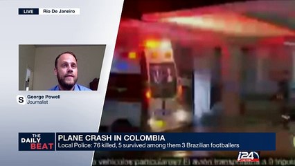 Plane crash in Colombia: 76 killed, 5 survived among them 3 Brazilian footballers