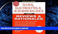 FAVORIT BOOK Fluids, Electrolytes   Acid-Base Balance, 2nd Edition (Prentice Hall Nursing