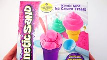 Kinetic Sand Ice Cream Treats Playset, Making Ice Cream with Kinetic Sand!