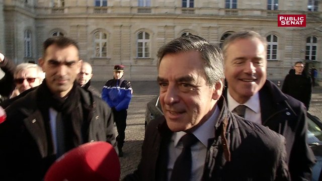 Arrivée de François Fillon au Sénat