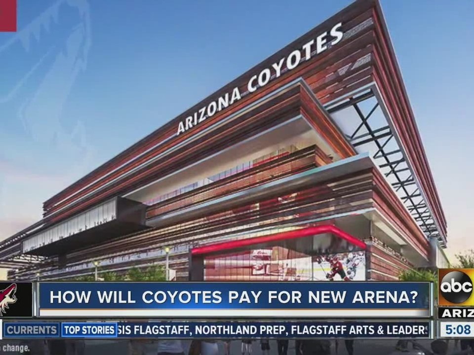 How will the Arizona Coyotes pay for the new arena?