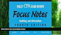 Pre Order Wiley CPA Examination Review Focus Notes: Auditing and Attestation Less Antman