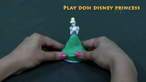 Play Doh Makeover for Disney MagiClip Princess Anna Elsa Aurora Belle Rapunzel and Ariel