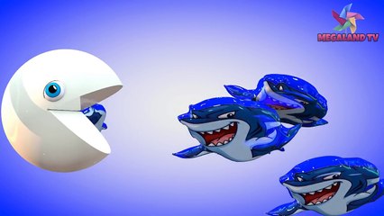 Learn Colors with 3D Pacman Balloon for Kids Children Toddlers