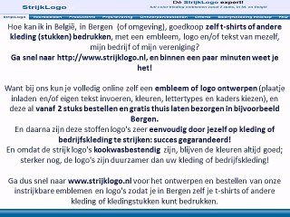 Zelf kleding bedrukken Bergen