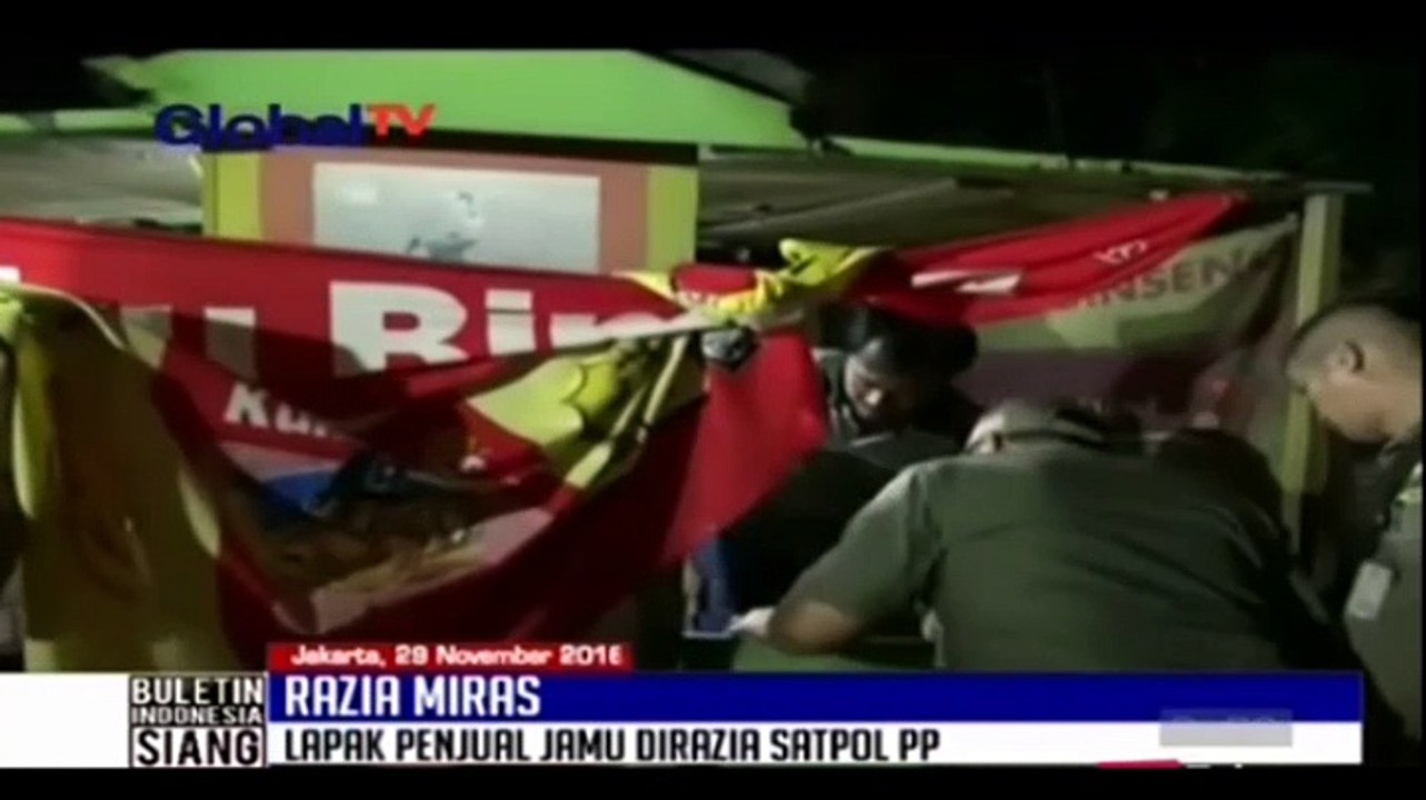 Satpol PP Razia Miras yang Berkedok Penjual Jamu