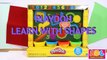 Learn Shapes With Play Doh for Children and Toddlers Playdough Learning Shapes