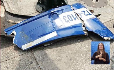 Accidente entre taxi y bus de la Metrovía