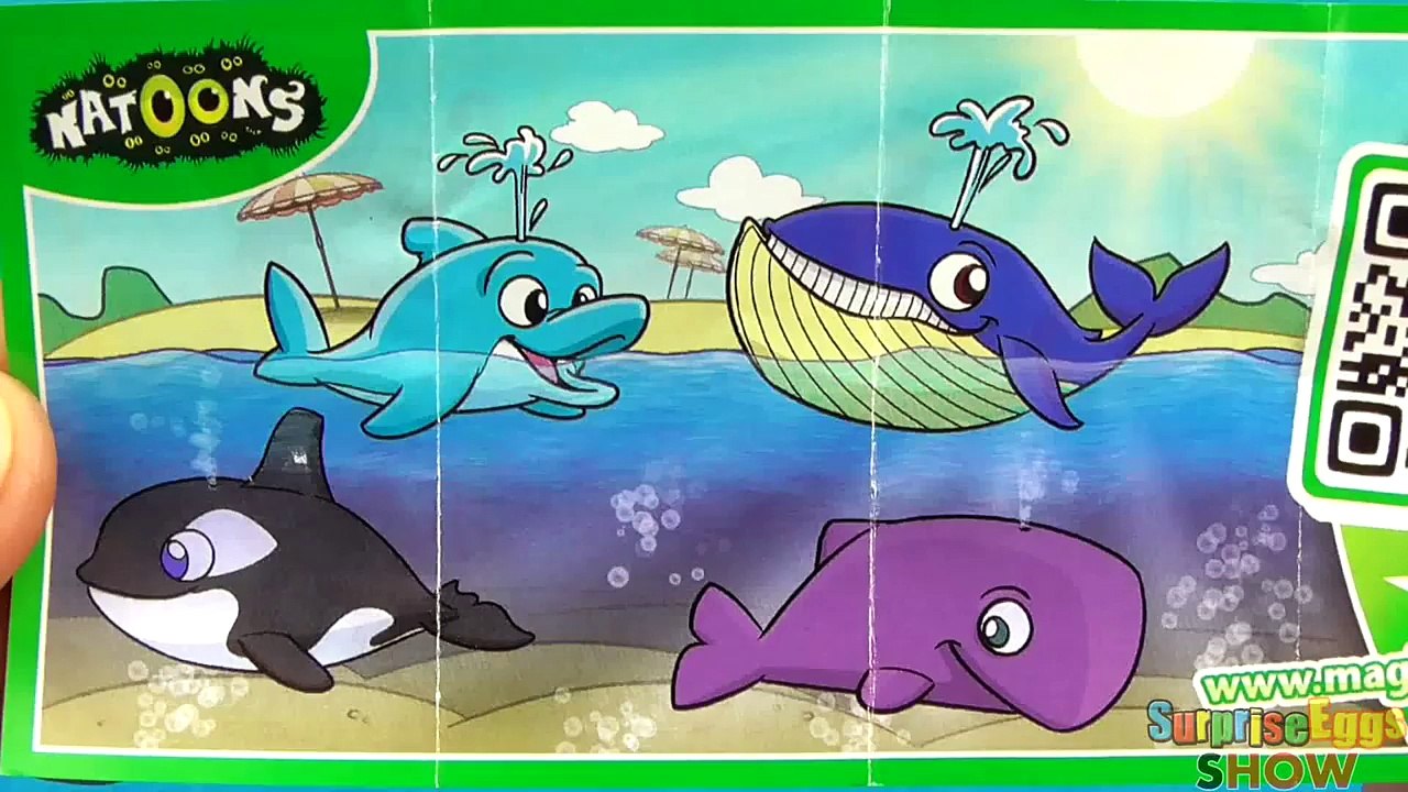 4 Jajko Niespodzianka Zabawki Natoons Киндер Сюрприз Морские Гиганты Kinder Niespodzianki jajka new
