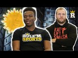 KSI BEATS James Haskell in the TYRE FLIP CHALLENGE?!? | Rule'm Sports