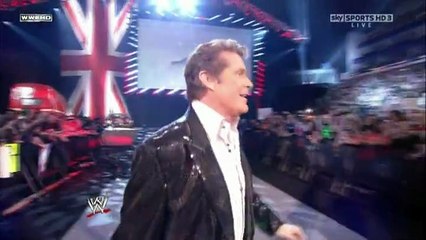 David Hasselhoff on WWE RAW (2010)