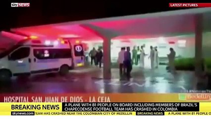 Colombia Plane Crash - Brazil Football Team Plane Crash - Chapecoense