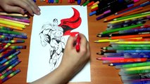 Colors Superhero Superman Deadpool Spiderman Frozen Elsa New Coloring Pages For Kids