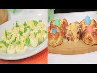 بيض محشي -  تلوين البيض - عيش شم النسيم |  أميرة في المطبخ حلقة كاملة