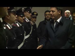 Bologna - Renzi visita la caserma dei Carabinieri (28.11.16)
