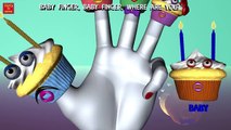 Finger Family | Cup Cakes Finger Family | Nursery Rhymes for Children | 3D Animation