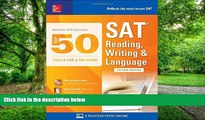 Pre Order McGraw-Hill Education Top 50 Skills for a Top Score: SAT Reading, Writing   Language,