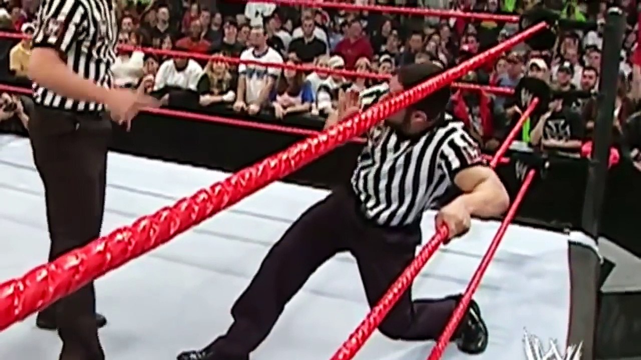 WWE Kurt Angle vs Maria  - John Cena saved Maria HD