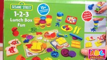 Play Doh Cookie Monster Lunch Box 1-2-3 Set With Sesame Street Cookie Monster Play Dough!