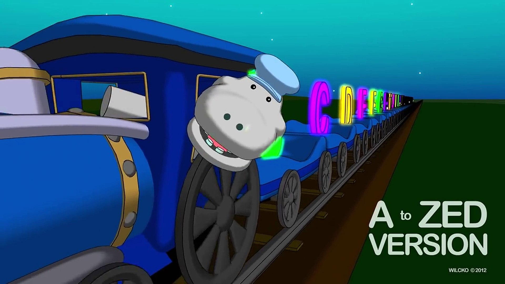 ZED Version: Uppercase ABC Train - Alphabet for Kids - 動画