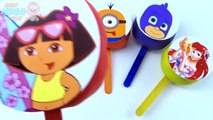 Lollipop Play Doh Clay Princess Disney Dora Minions Pj Masks Angry Birds Learn Colours for Kids