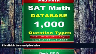 Best Price Redesigned SAT/PSAT Math Database Book 2/2 (Mad Math) John Su For Kindle