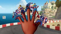 CAPTAIN AMERICA Finger Family Nursery Rhyme | Captain America Cartoons Finger Family Children Rhymes