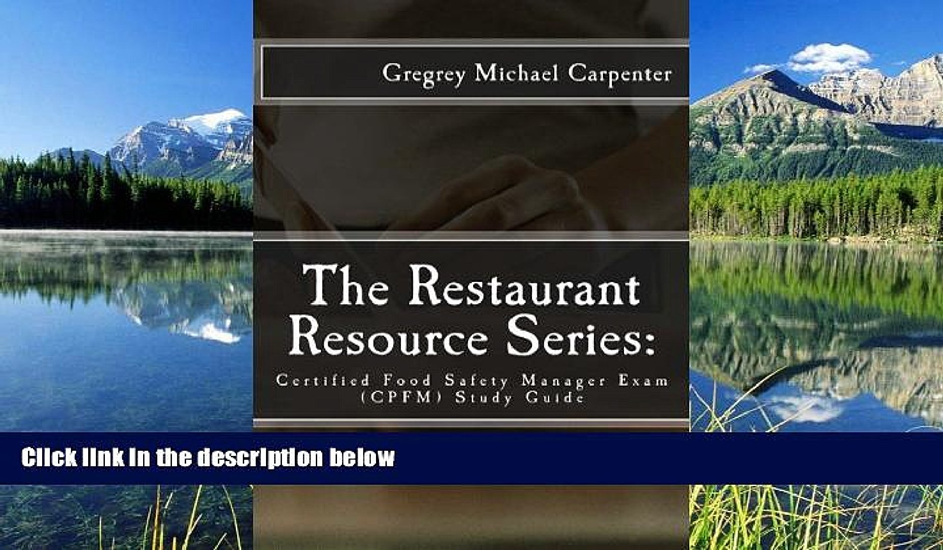 Certified Food Safety Manager Exam Study Guide Gregrey Michael