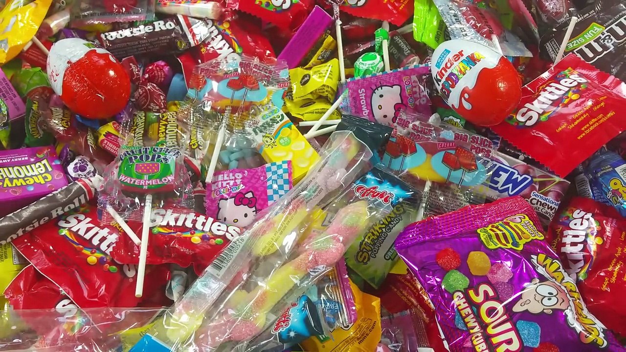 A lot of Candy New Sets of Candy Lollipops and Surprise Eggs